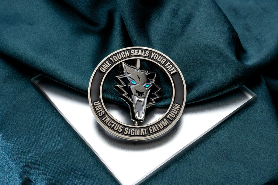 Spinner challenge coin