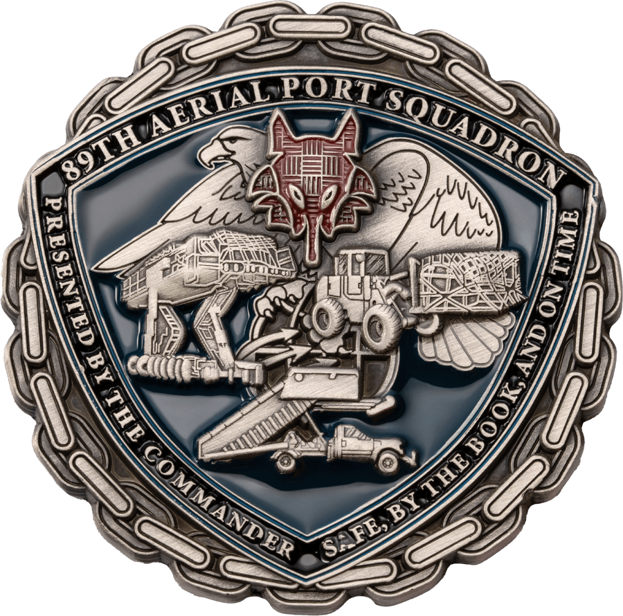 Challenge coin with a 3D mold design