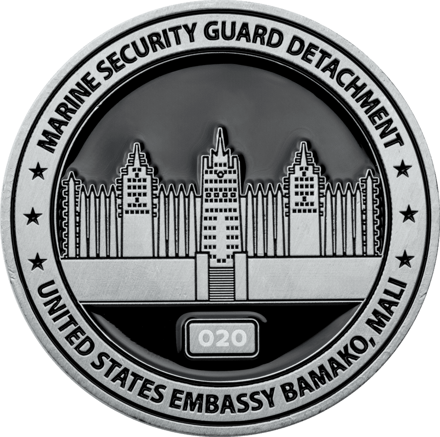 Challenge coin with sequential numbering