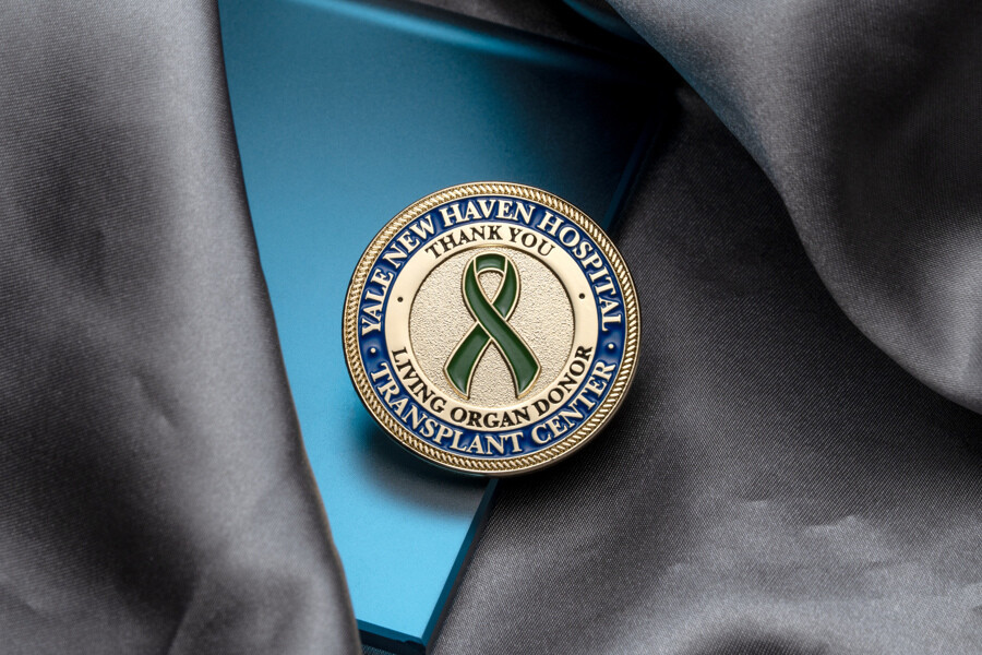 High-polish gold plated challenge coin