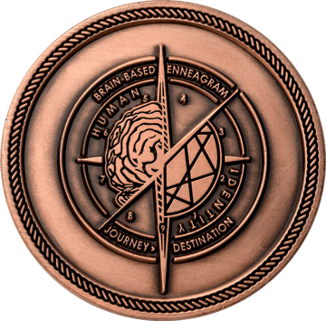 Antique copper plated challenge coin