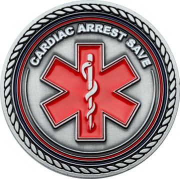 Antique silver plated challenge coin