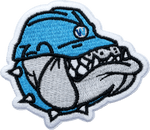Blue Bulldog Mascot Patch