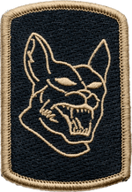 Snarling Cat Head Tan and Black Patch